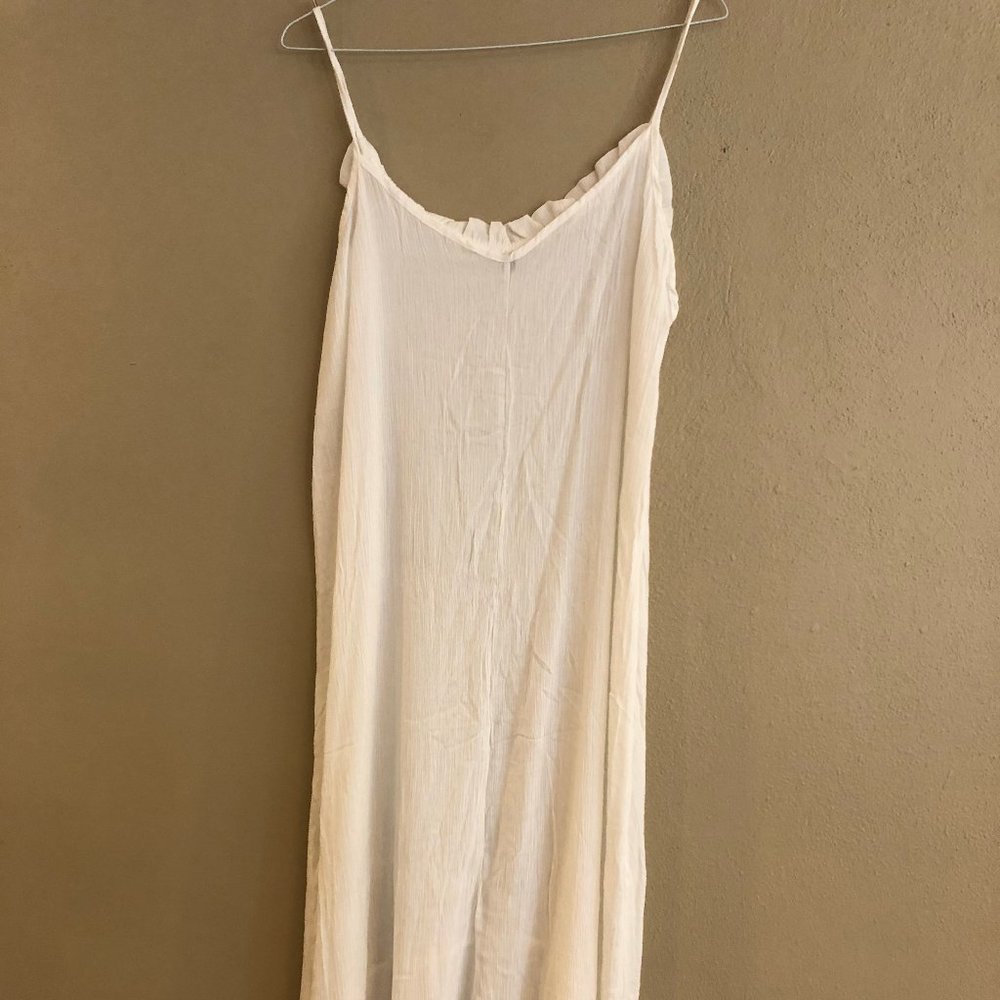 NWOT off white spaghetti strap dress